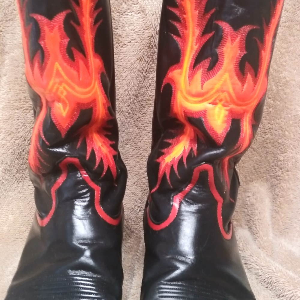 On Fire Tony Lama Boots